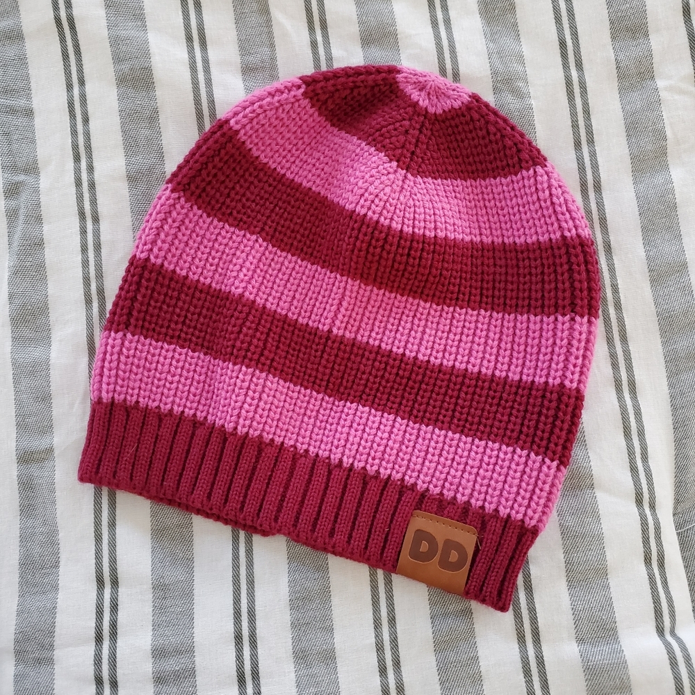 Dunkin Donuts Pink Winter Beanie Hat